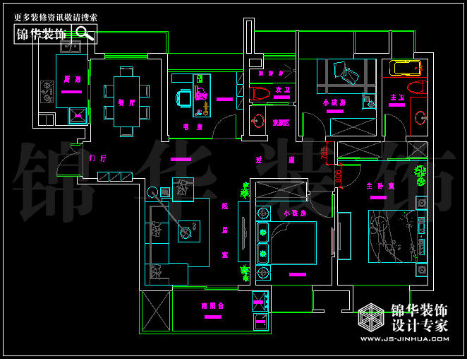 金地自在城134平米 戶(hù)型
