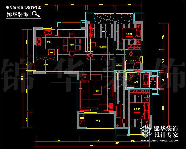 保利香檳國際F戶型120平米 戶型