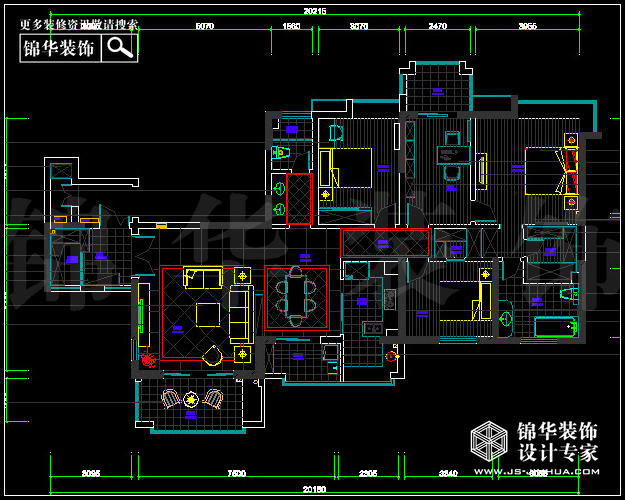 中海鳳凰熙岸C2戶型192平米 戶型